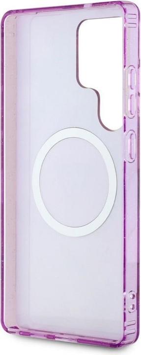 Immagine prodotto Guess Etui Glitter Flowers Triangle Buttons MagSafe do Samsung Galaxy S25 Ultra fioletowy (Samsung Galaxy S25 Ultra)