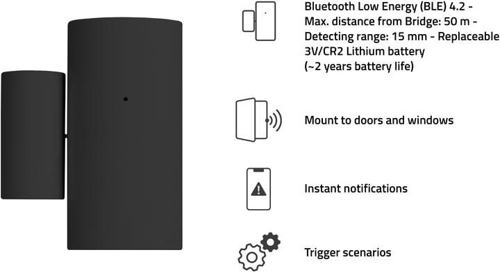 Actual product image Hombli Smart Bluetooth Sensor Kit Black (90 m)