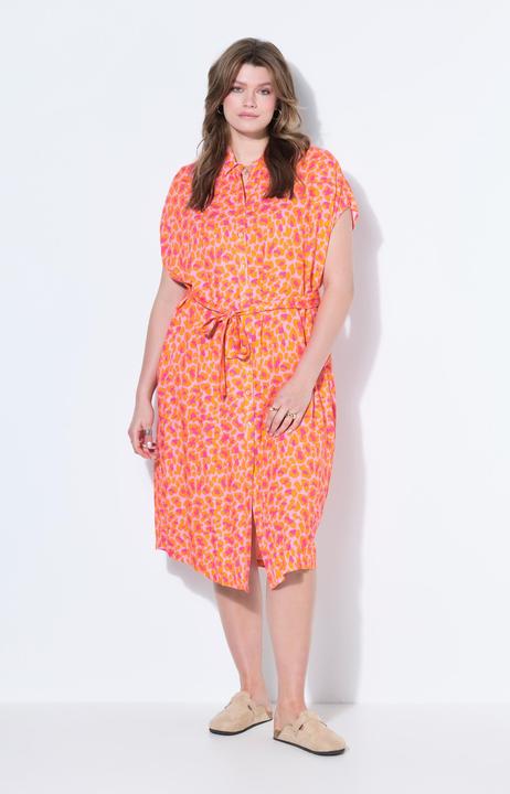 Produktbild Studio Untold Midikleid, oversized, Color-Leo, Bindegürtel (48)