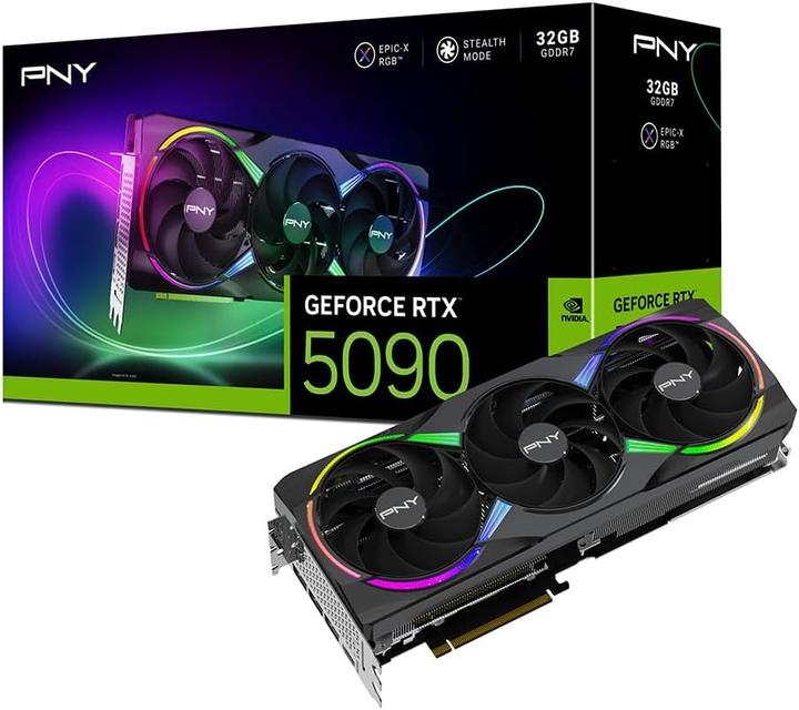 Produktbild PNY Geforce Rtx 5090 32gb Argb Gaming Overclocked Triple (32 GB)
