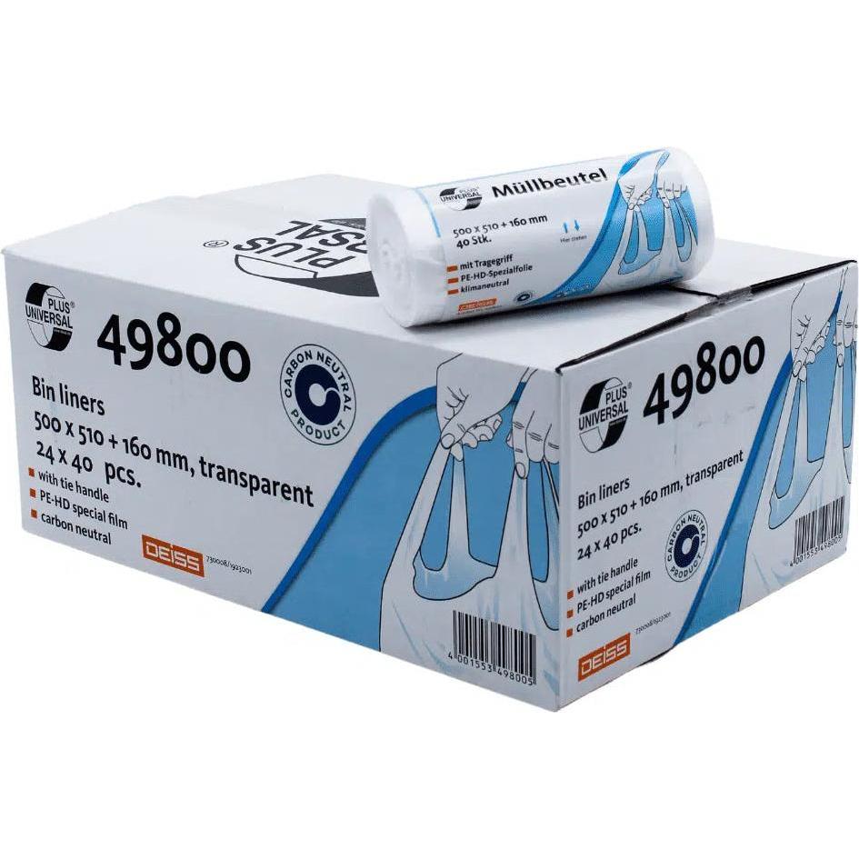 Thumbnail - Universal Plus Müllbeutel 30,0 l transparent 9 µm, 1 St., Abfallsack, Transparent