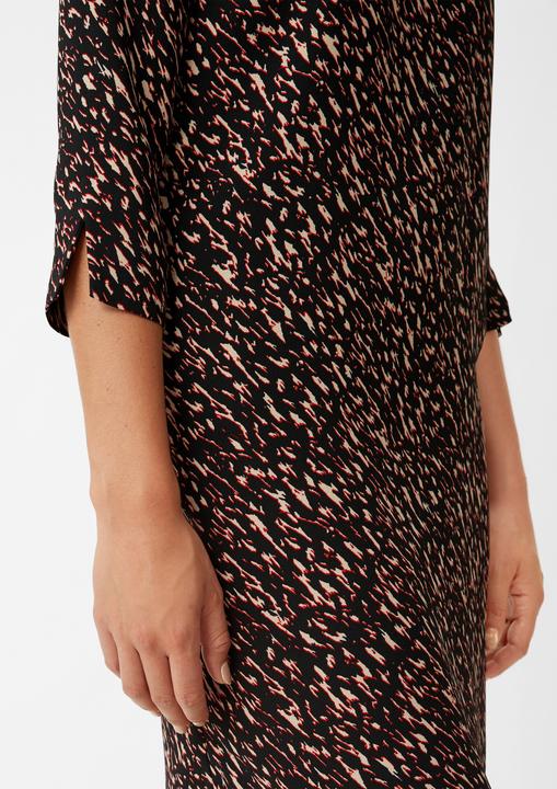 Image du produit Comma Kleid Crêpe-Kleid mit Allover-Print (40)