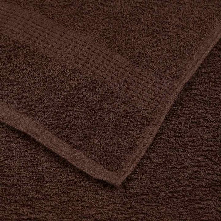 Immagine prodotto vidaXL Asciugamani da bagno 10 pz. Marrone 100x150 cm 360 g/m² 100% cotone Asciugamano da doccia (100 x 150 cm)