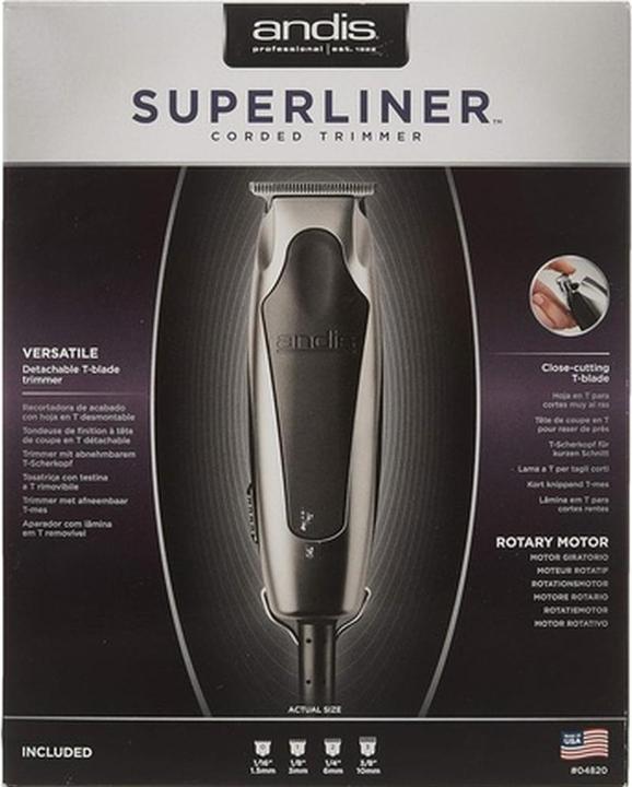 Immagine prodotto Andis Tagliacapelli Superliner con lama a T a taglio extra ravvicinato