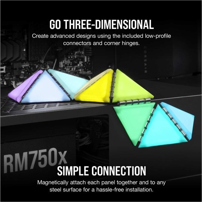 Image du produit Corsair Kit d'extension pour boîtier intelligent iCUE LC100 (RGB)