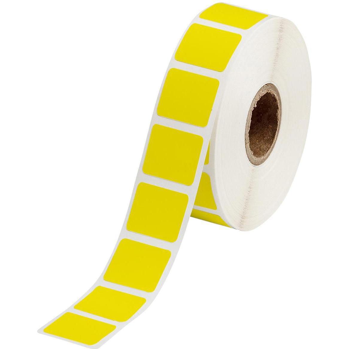 Brady, Etiketten, BPTLAB-35-427-YL, Vinyl, Gelb, 20.00 x 20.00 mm, permanent, 25 mm Kern (1000 E.)