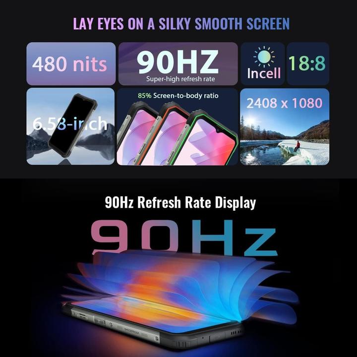 Produktbild Blackview BV8800 (Dual Sim - 6.58"-Display - 128 GB, 8 GB RAM) Schwarz (128 GB, Schwarz, 6.58", Dual SIM)