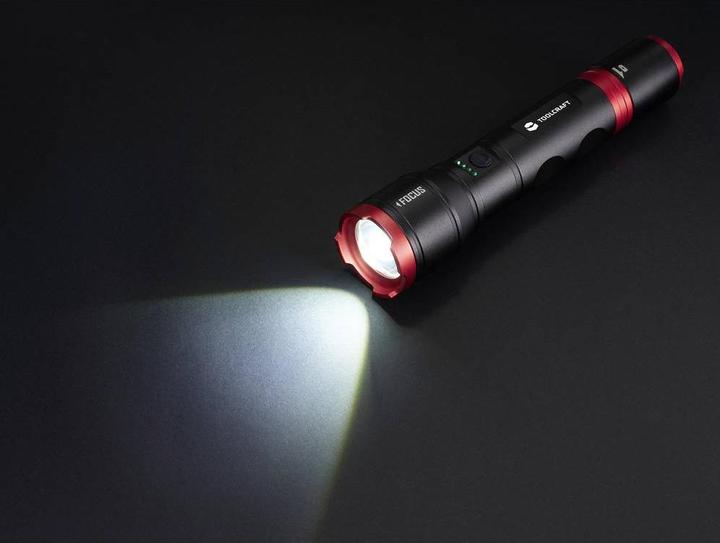 Image du produit Toolcraft Handlampe verstellbar, Einstellbare Punktgrösse, mit Stroboskopmodus (21.40 cm, 1200 lm)