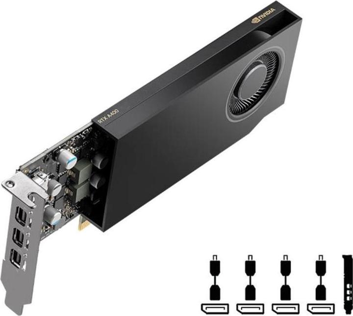 Actual product image PNY RTX A400 (4 GB, GDDR6)