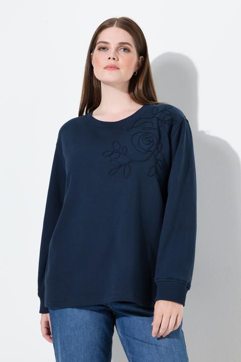 Produktbild Ulla Popken Sweatshirt, Stickerei, Rundhals, Langarm (54)