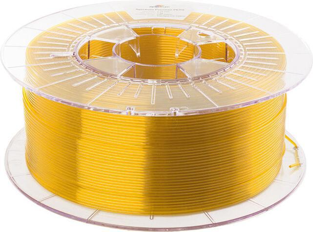 Image du produit Filament / PETG / TRANSPARENT YELLOW / 1,75 mm / 1 kg (PETG, 1.75 mm, 1000 g, Jaune)