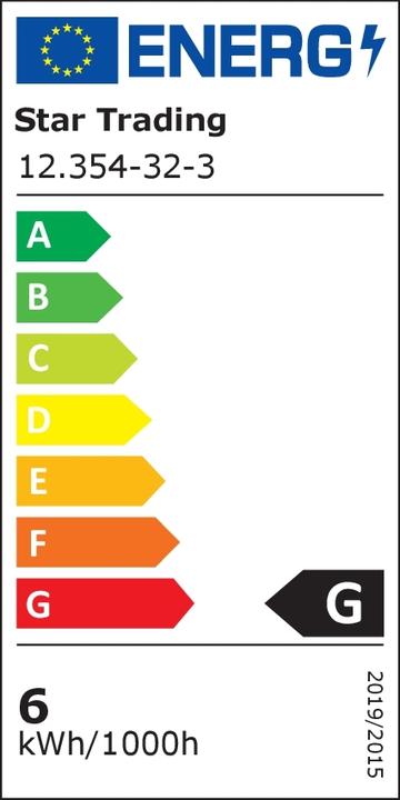 Energy Label Star Trading G200 Industrial Vintage (E27, 6 W, 110 lm, 1 x, B)