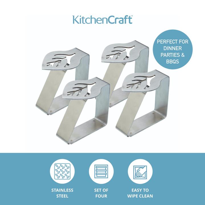 Actual product image Kitchen Craft Table Cloth Clips (13 x 7 cm)