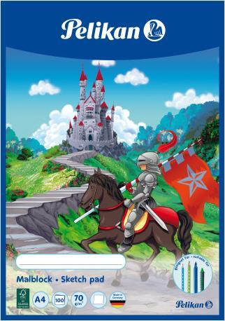 Actual product image Pelikan Coloring Blocks (A4, Plain, No binding)