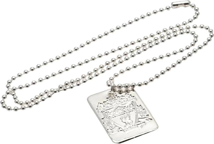 Score Draw versilbertes Dog Tag und Kette (100% Metall)