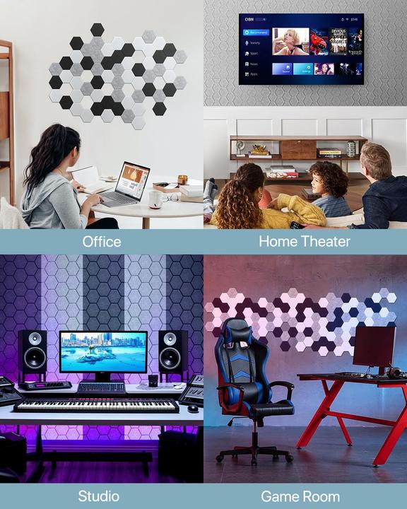 Produktbild Soundsbay 12er-Set Akustikplatten (12 Stk.)