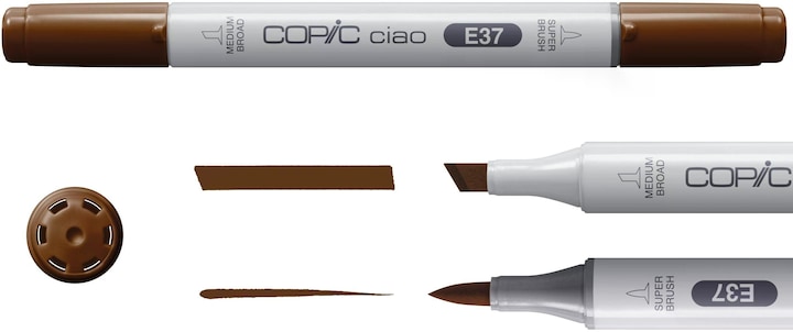 Produktbild Copic Marker ciao, 5+1 Set "Portrait 2" (Beige, Sandbraun, Sepia, 0.30 mm, 6 x)