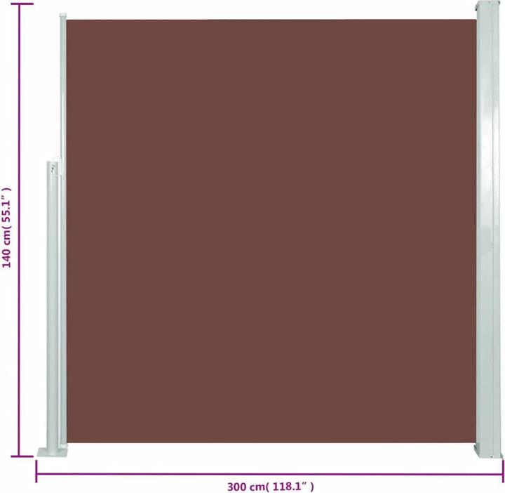 Produktbild vidaXL Balkon-Seitenmarkise (3 m)