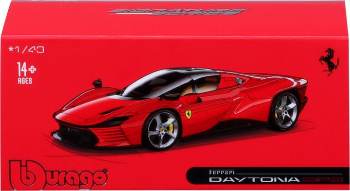 Actual product image Bburago Ferrari Daytona SP3 1/43 red