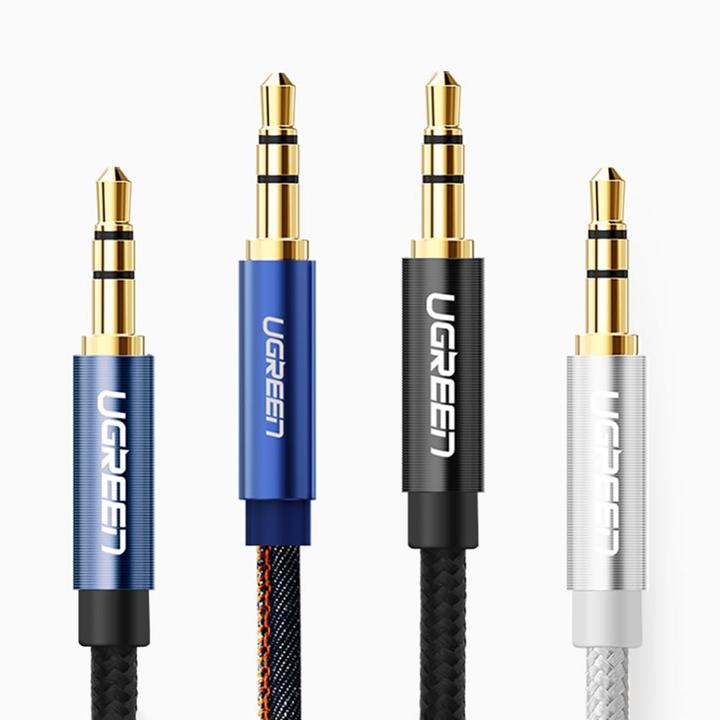Produktbild Ugreen AV112 Mini jack cable 3.5mm AUX 2m (black) (2 m)