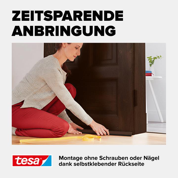 Produktbild tesa tesamoll Türdichtschiene für Teppich, selbstklebend