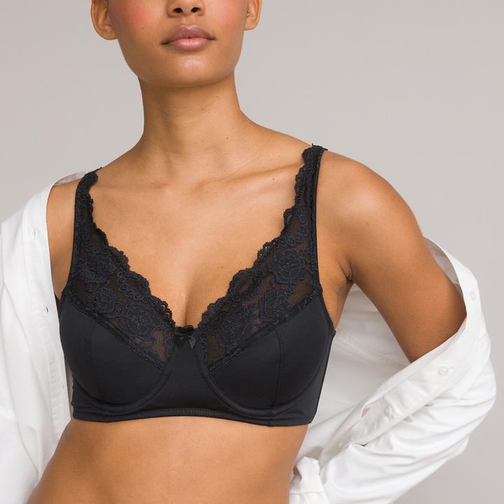 Actual product image La Redoute Collections Anthea lace minimiser bra (75 E)