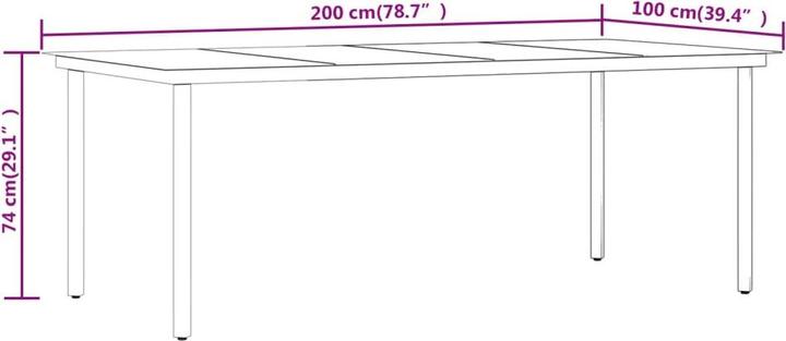 Produktbild vidaXL Garten Essgruppe