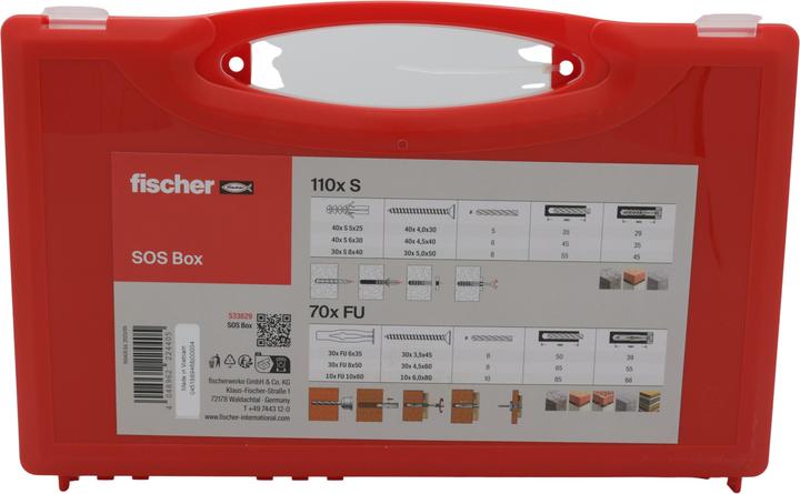 Immagine prodotto Fischer SOSBOX S + viti FU (180 pz.)