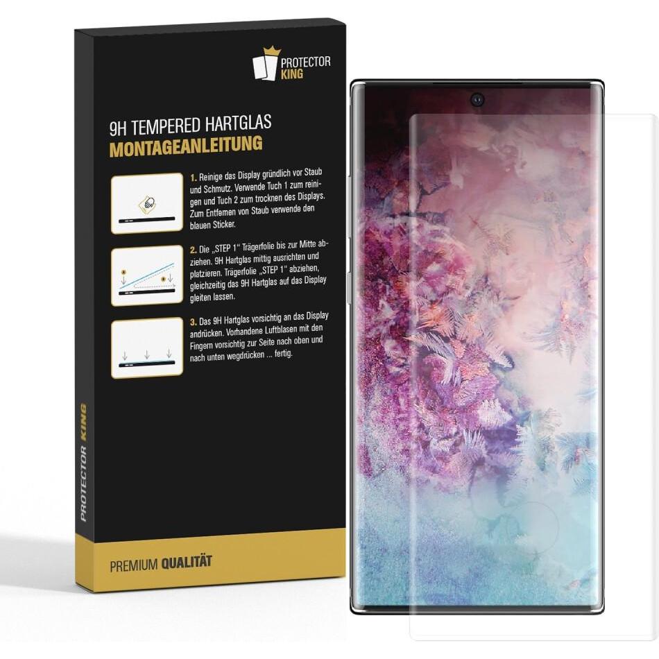 Thumbnail - Protectorking 6x echtes Tempered 9H Panzerhartglas 3D KLAR (6 Stück, Samsung Galaxy Note 10), Smartphone Schutzfolie