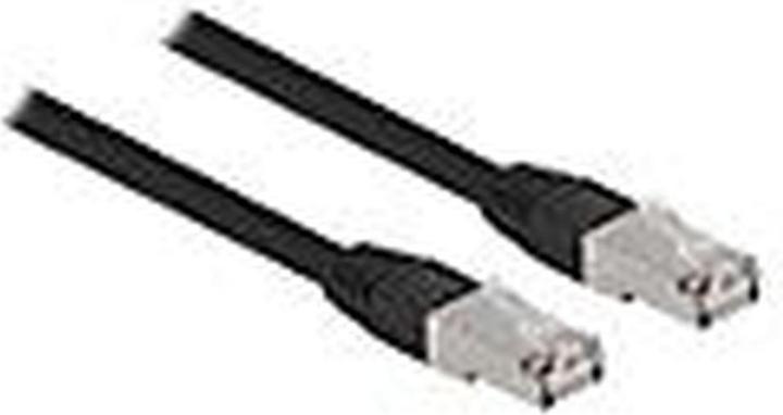 Actual product image Delock RJ45 network cable Cat.6A S/FTP PE Outdoor 15 m black (S/FTP, CAT6a, 15 m)