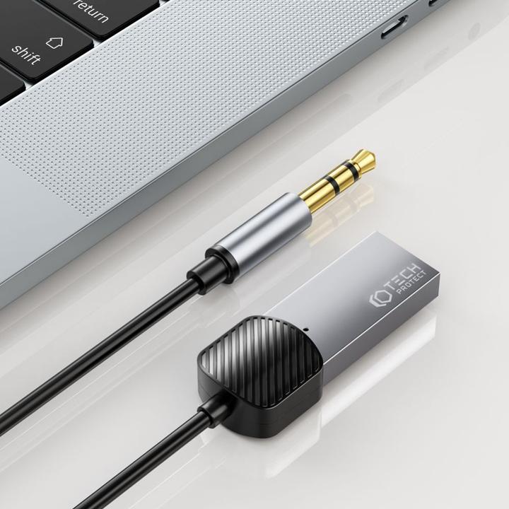 Produktbild Tech-Protect Protect Bluetooth-Adapter UltraBoost AUX Audio, grau