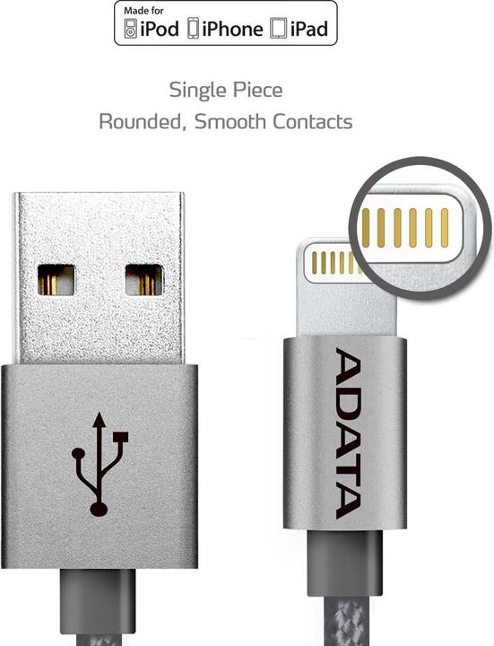 Produktbild Adata Lightning Ladekabel (1 m, USB 2.0)