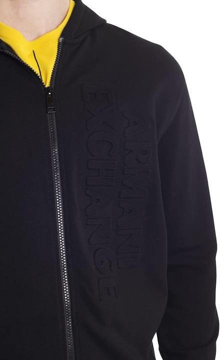Produktbild Armani Exchange Casual sweatshirt met reliëflogo, Back Line, zwart, M (M)