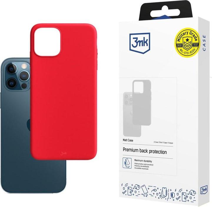 Actual product image 3MK Matt Case for iPhone 12 / 12 Pro strawberry (Apple iPhone 12)