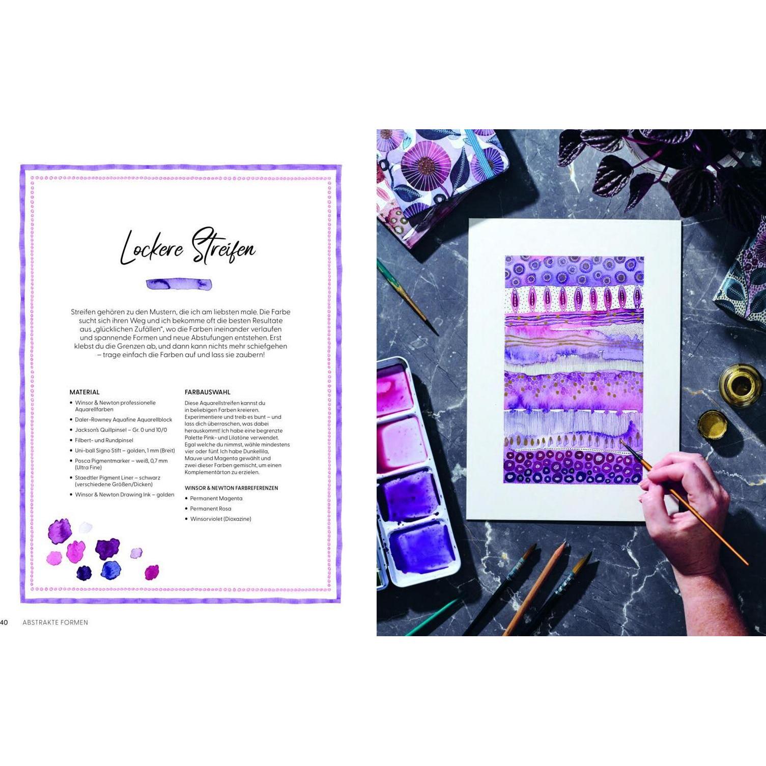 Thumbnail - Leach:Abstract watercolor, Ratgeber von Mareike Weber, Kate Rebecca Leach