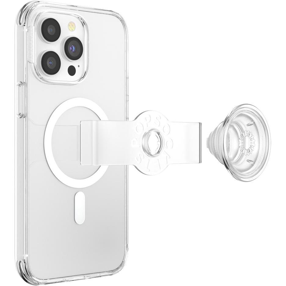 Thumbnail - PopSockets Backcover mit Solid Clear (Apple iPhone 14 Pro Max), Smartphone Hülle, Weiss