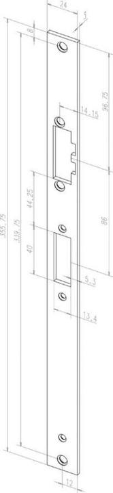 Produktbild Assa Abloy Distanzbleche zu Lineartüröffner