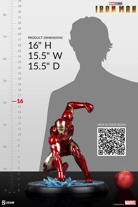 Actual product image Sideshow Iron Man statuette Iron Man Mark III 41 cm