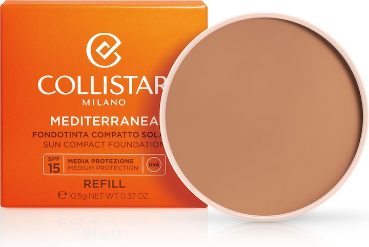 Produktbild Collistar CS Make-up - MEDITERRANEA Sun Compact Foundation Refill SPF15 01 Elba (01 Elba)