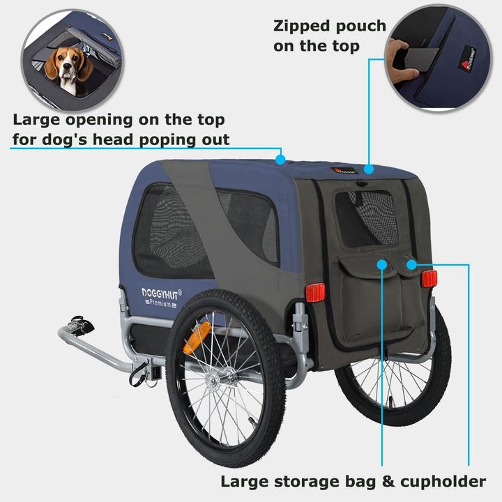 Immagine prodotto Tiggo Fahrrad Hundeanhänger klappbar bis 23 kg