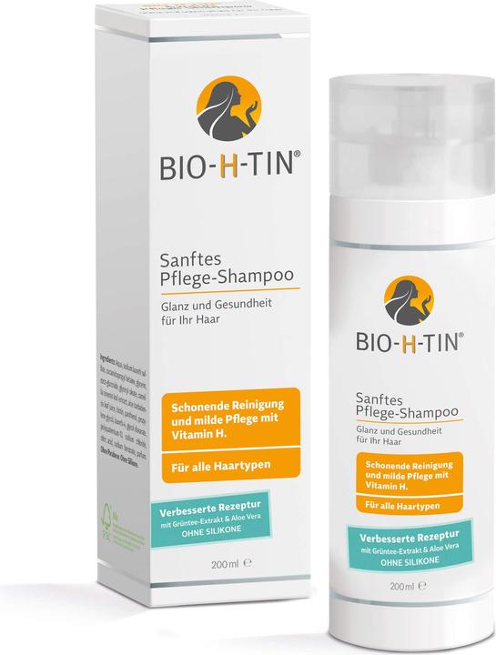 Produktbild Bio-H-Tin Sanftes Pflege-Shampoo, 200 ml Shampoo (200 ml, Flüssiges Shampoo)