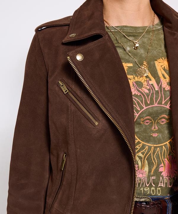 Actual product image Joe Browns Suede Collared Biker Jacket (36)