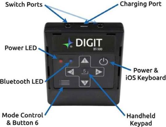 Produktbild AirTurn Digit BT-500 Bluetooth Fernbedienung (Universal Fernbedienung, Bluetooth)