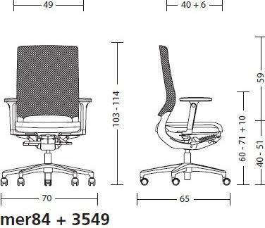 Immagine prodotto Klöber Sedia Da Ufficio Mera Mesh Grey