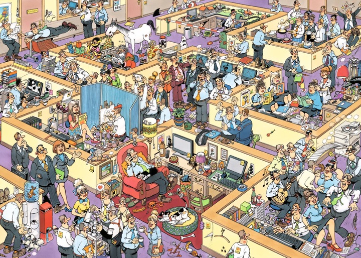 Actual product image Jumbo Jan Van Haasteren - The Office (1000 pieces) (1000 pieces)