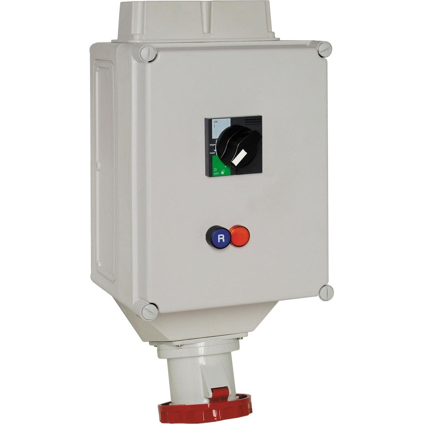 Schneider Electric SE 82494 W.Dose Mit Ls-Schalter Ip65 125A 400V 4P, Steckdose, Rot