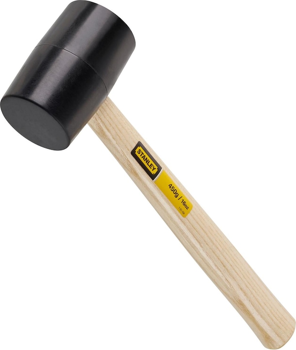 Actual product image Stanley Rubber mallet with black head, 454 g (454 g)
