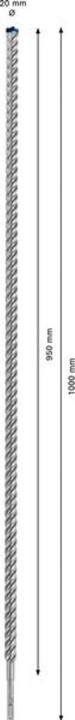 Produktbild Bosch Professional Zubehör EXPERT SDS plus-7X Hammerbohrer, 20 x 950 x 1000 mm (bis 20 Millimeter)
