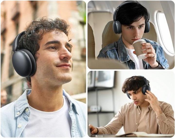 Actual product image Joyroom J-Head Series JR-JH1 Hybrid ANC Wireless Headphones-Black (ANC, Wireless)