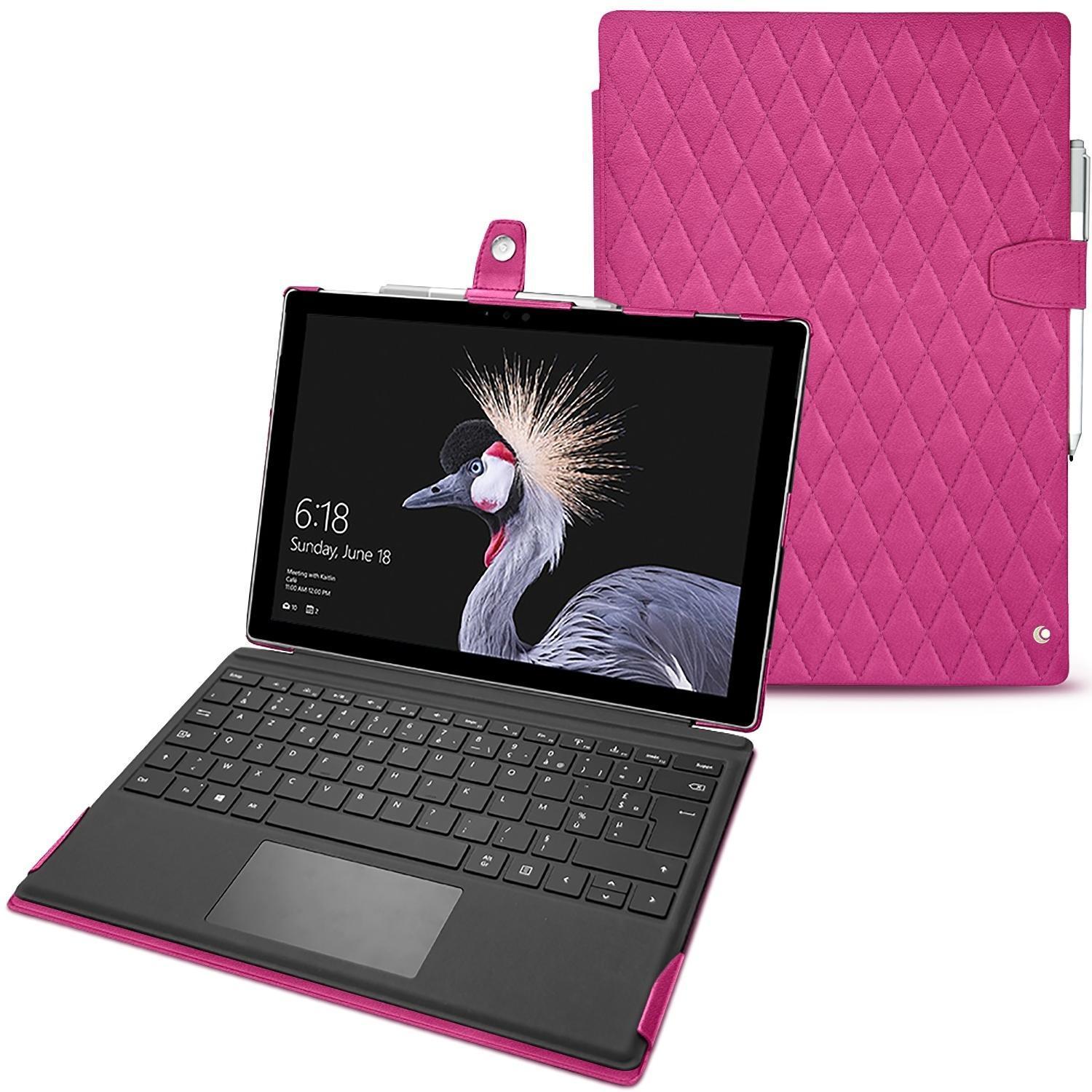 Thumbnail - Noreve Lederschutzhülle (12.30", Microsoft), Notebooktasche, Rosa